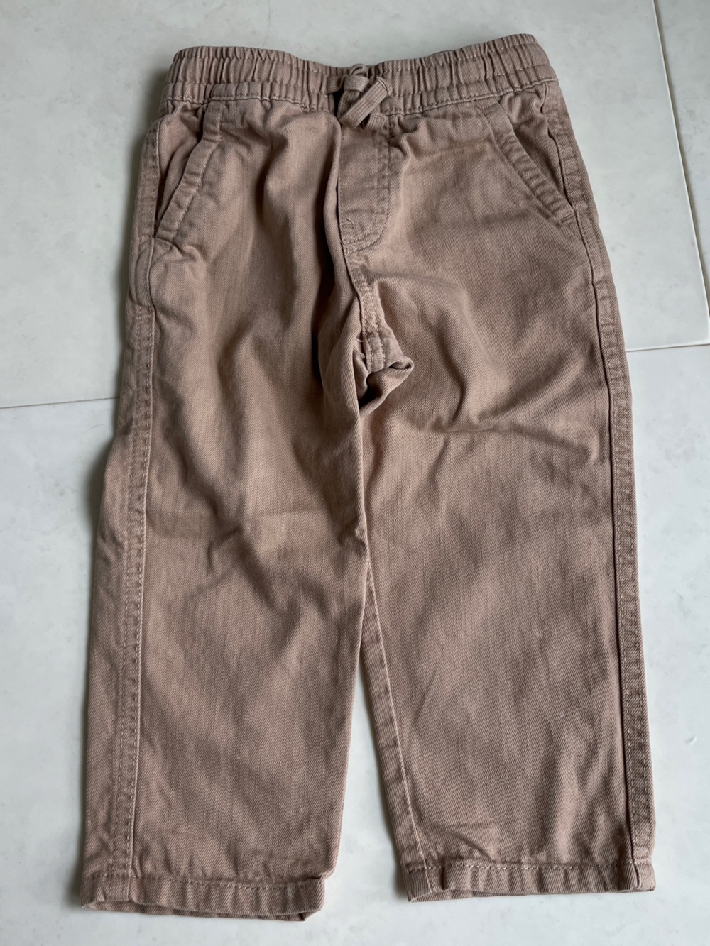 H&M toddler baby kids Khaki Chino Elastic Waist Pants 2T